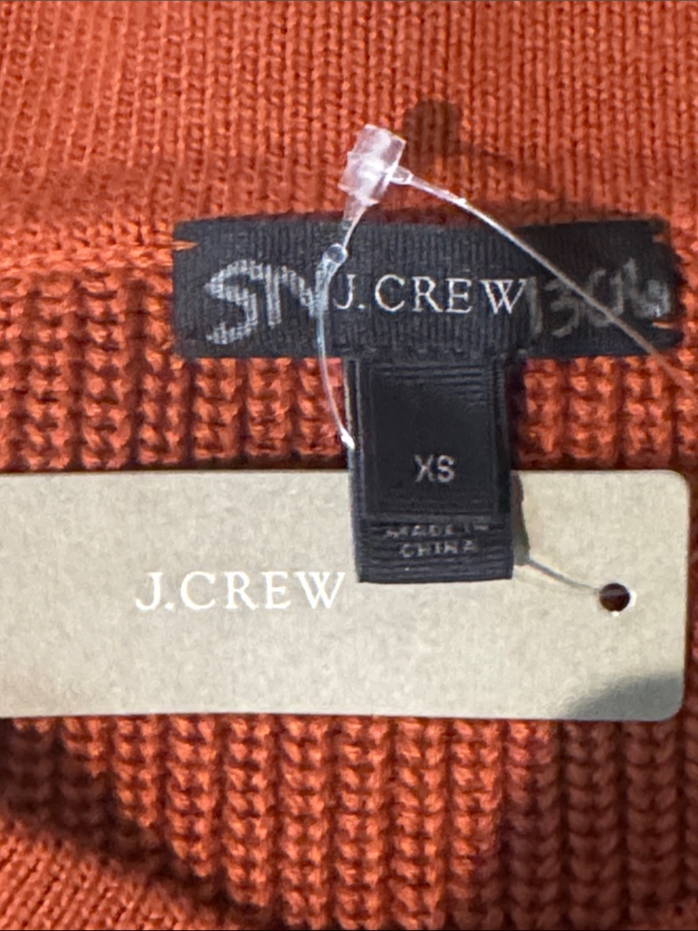 J CREW Rust Ribbed Boatneck Sweater - Picture 2 of 2